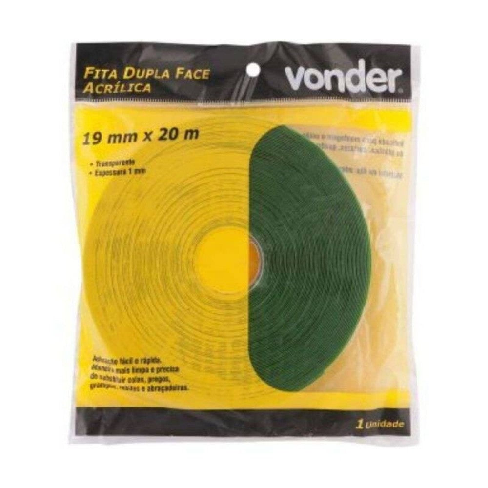 Fita Dupla Face Acrílica 19mmx20m Vonder