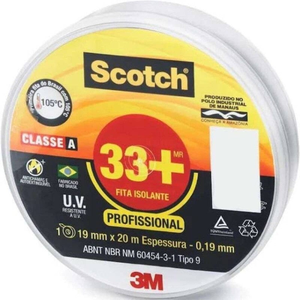 Fita Isolante 3M Scotch 33+ 20mx19mm