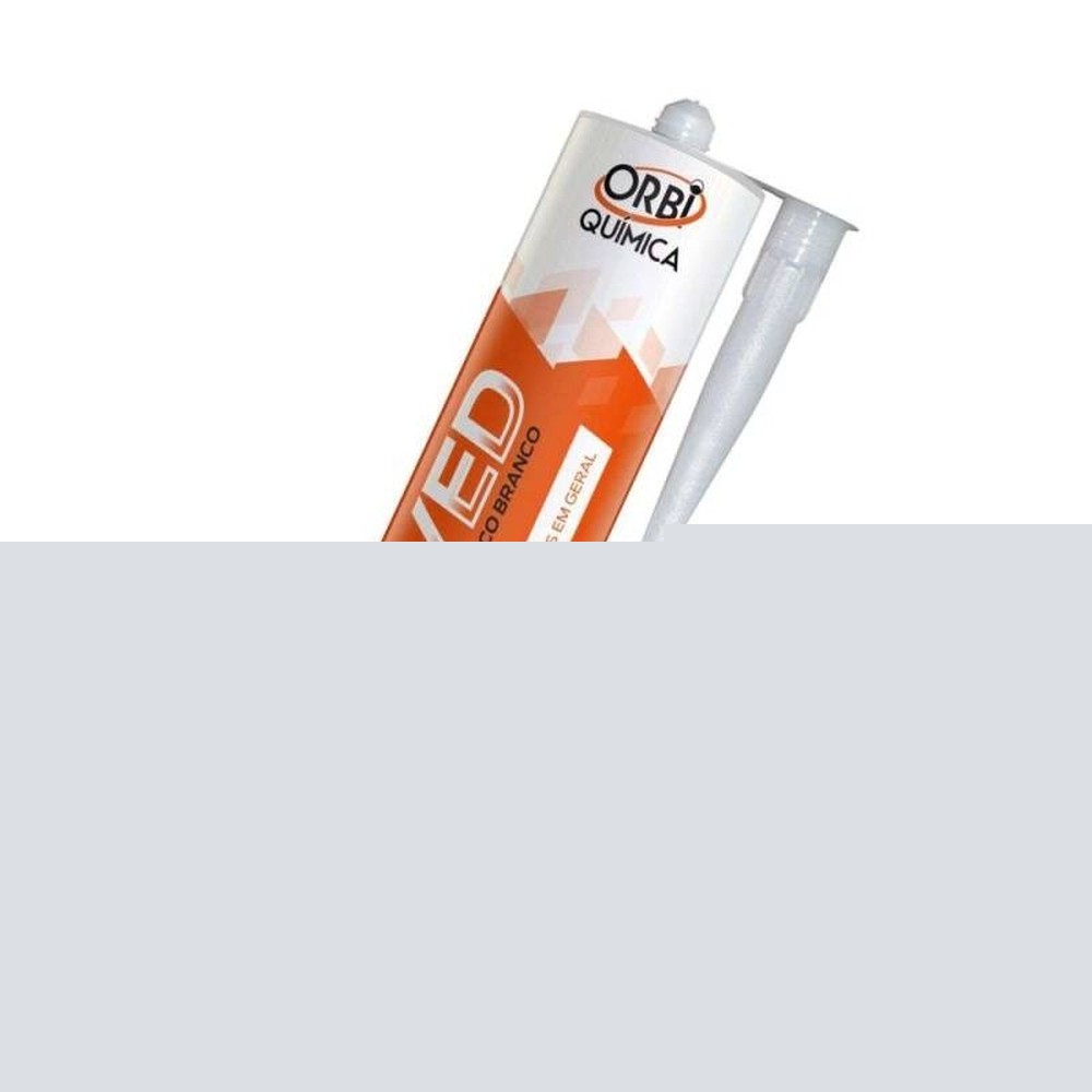 Silicone Acético Branco 250 Gramas Orbi
