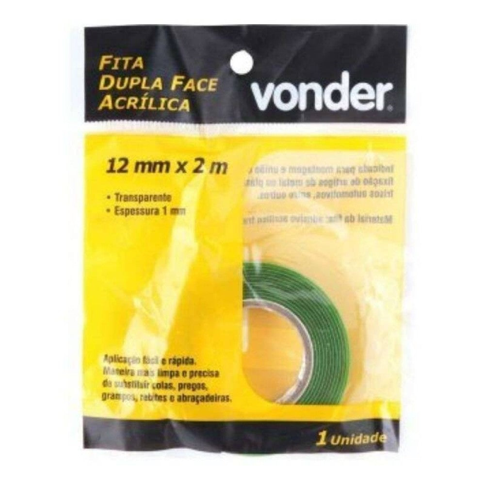 Fita Dupla Face Acrílica 12mmx2m Vonder