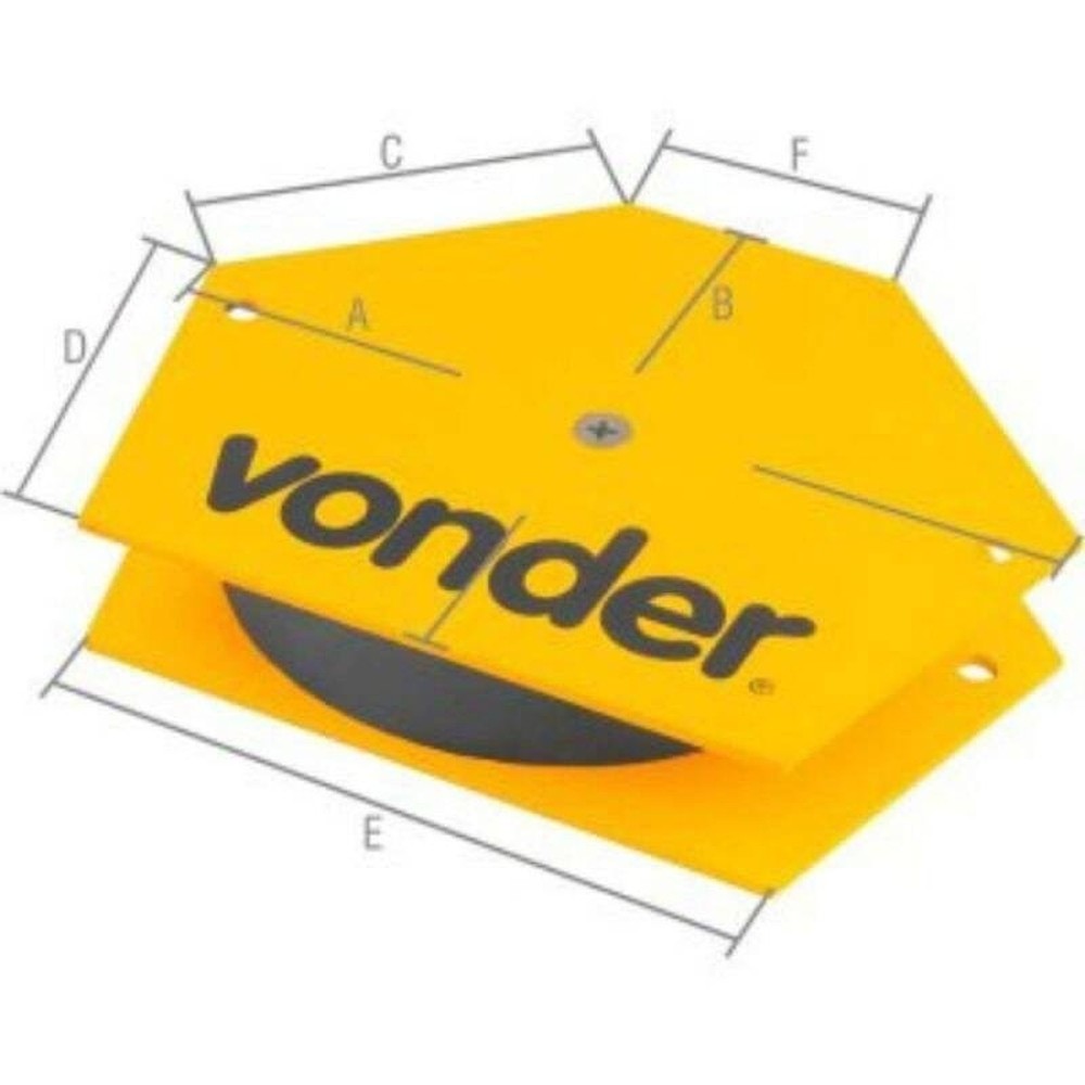 Esquadro Magnético 30Kg Hexagonal Vonder