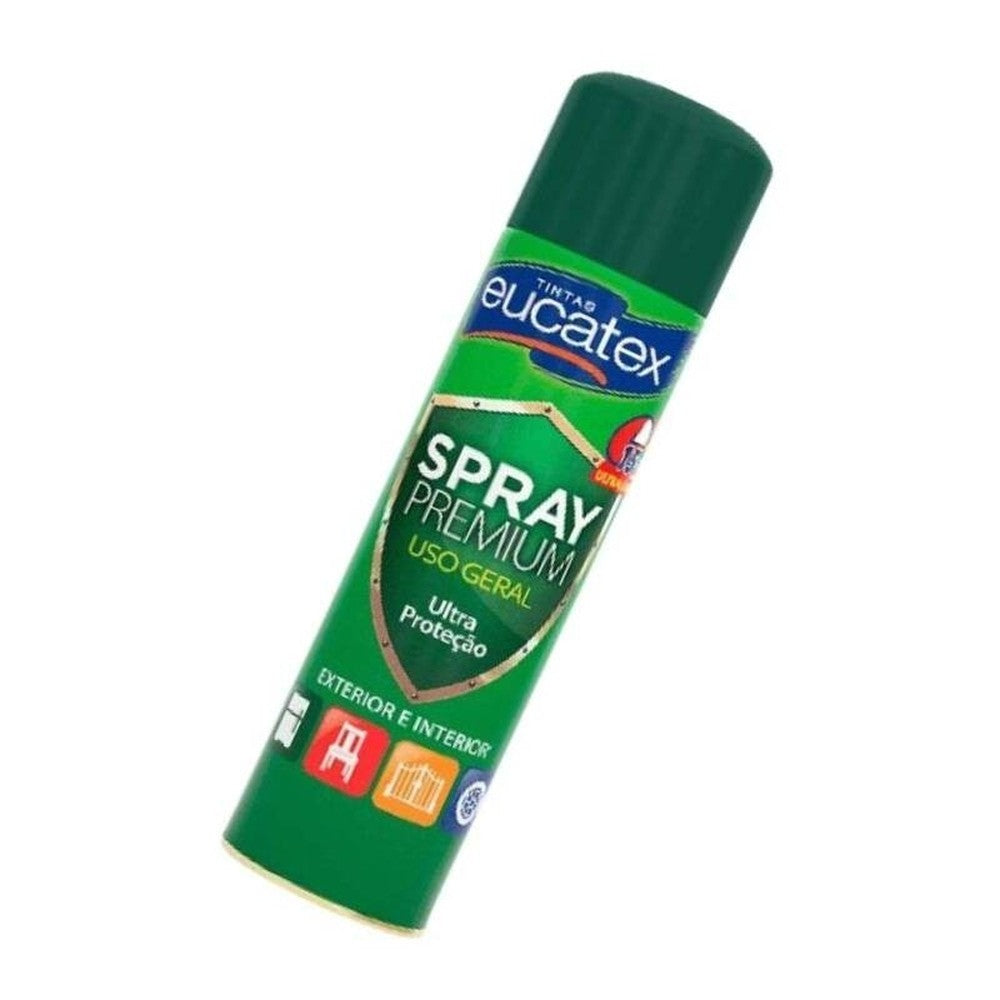Spray Multiuso Premium Brilhante Eucatex 400ml Verde Escuro