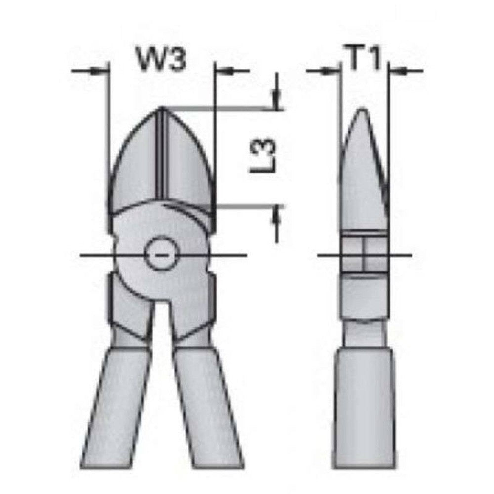 Alicate de Corte Diagonal 612" (160 mm) Gedore