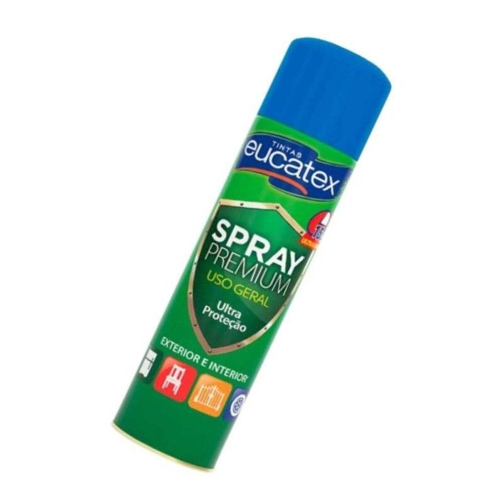 Spray Multiuso Premium Brilhante Eucatex 400ml Azul Claro