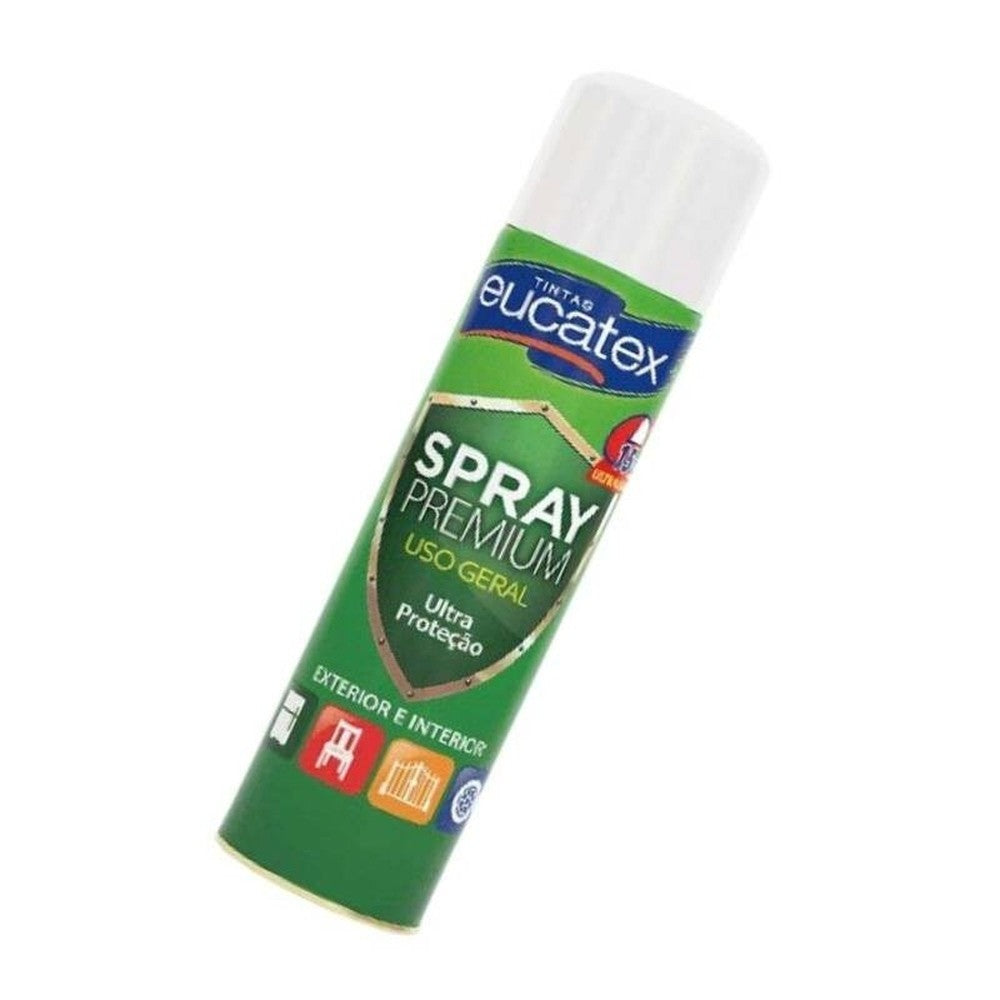 Spray Multiuso Premium Fosco Eucatex 400ml Branco Fosco