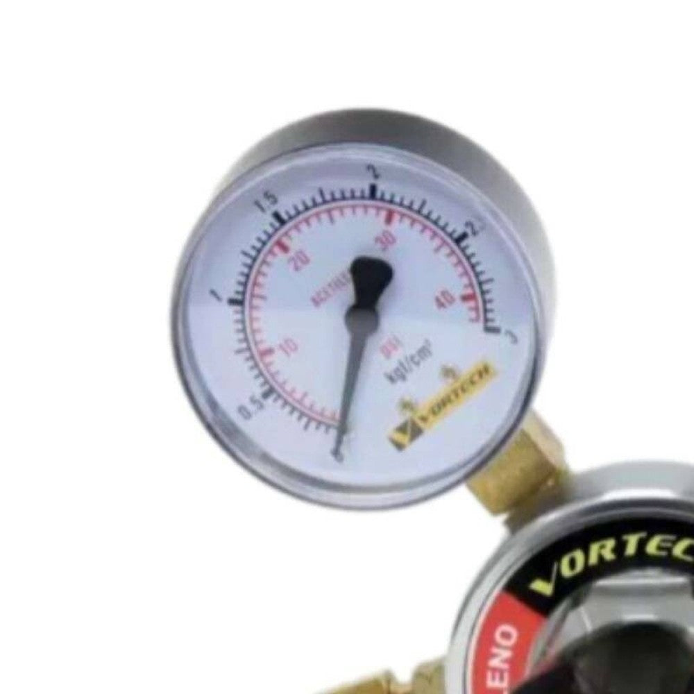 Regulador de Pressão VT-12 Acetileno Vortech