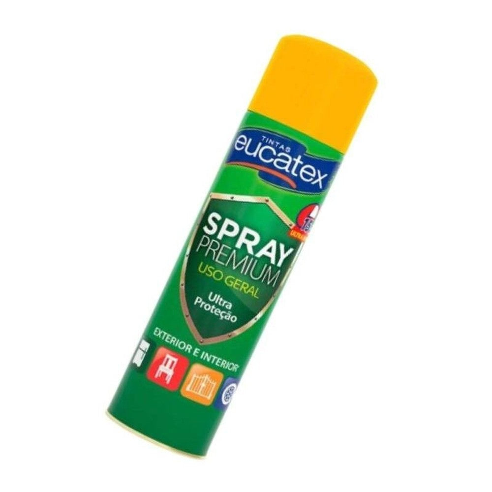 Spray Multiuso Premium Brilhante Eucatex 400ml Amarelo