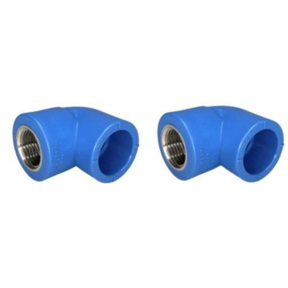 Kit 2 Joelho Ppr 90° Rosca Fêmea 25x12" Top Fusion