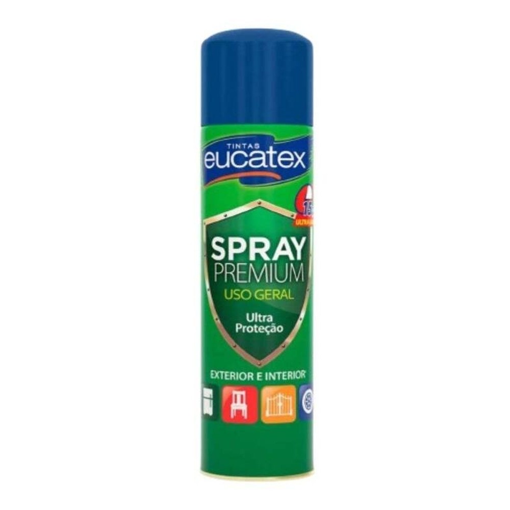 Spray Multiuso Premium Brilhante Eucatex 400ml Azul Escuro