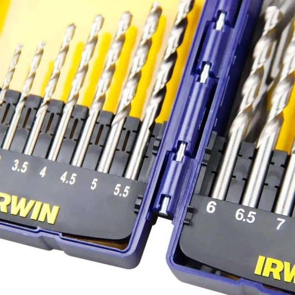 Jogo de Brocas Aço Rápido 15mm à 10mm 15 Peças Irwin