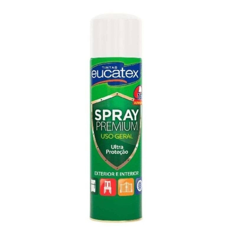 Spray Multiuso Premium Brilhante Eucatex 400ml Branco