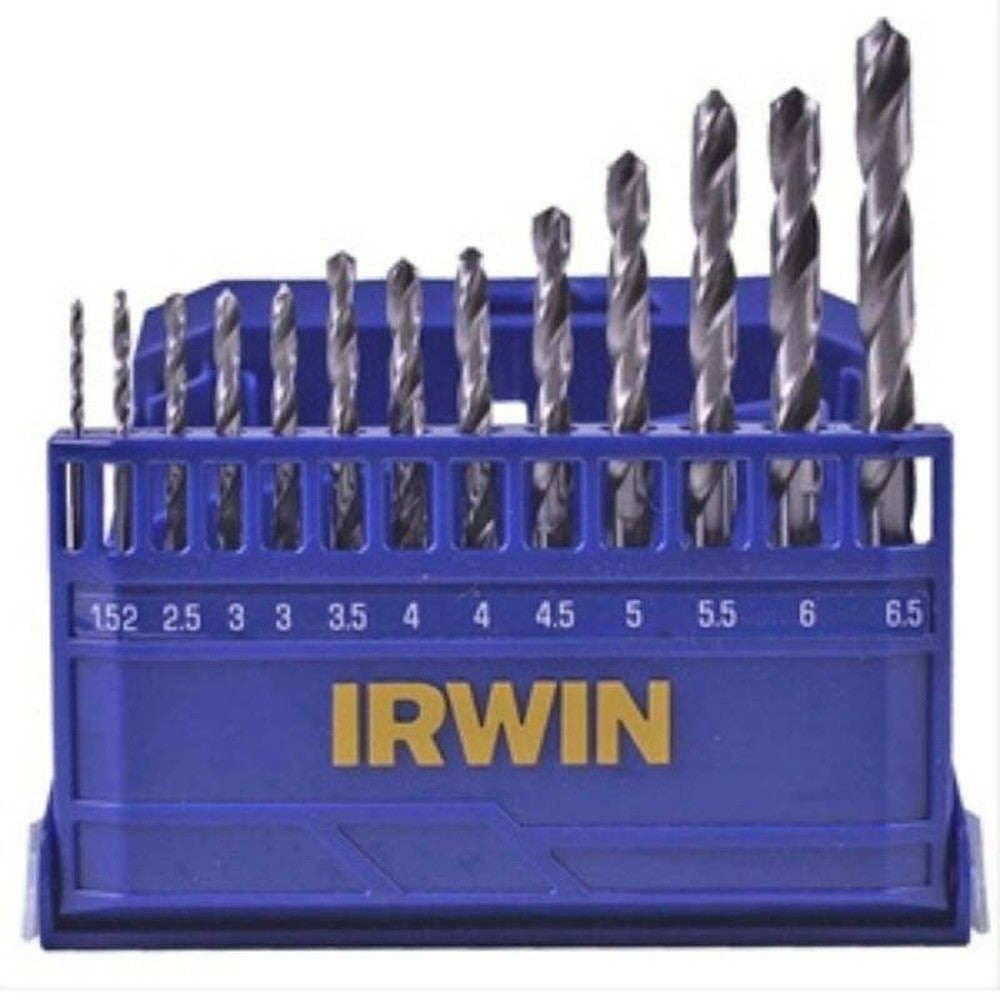 Jogo de Brocas Aço Rápido Irwin 15mm à 65mm - 13 Peças