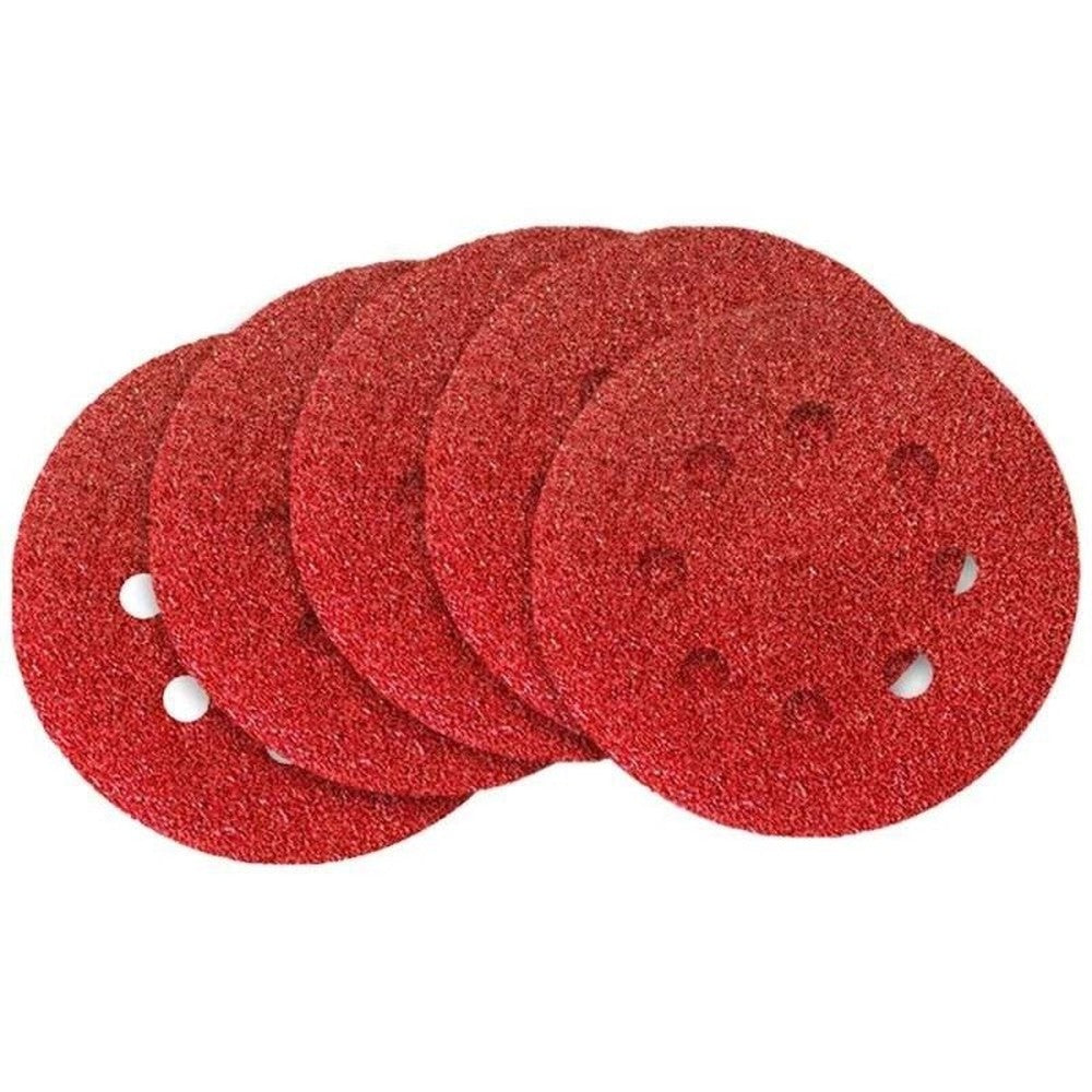 Disco Lixa Velcro 5" (125mm) Grão 36 Com 5 Peças MTX