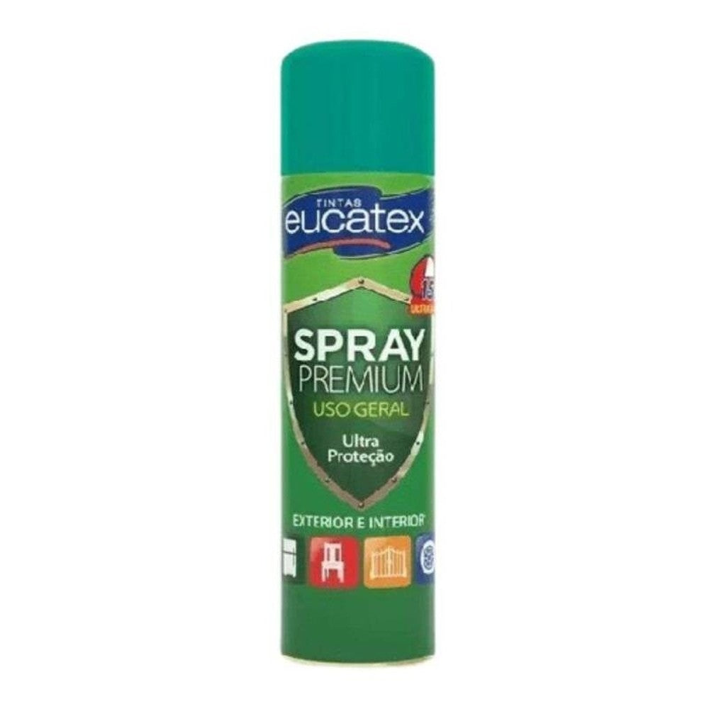 Spray Multiuso Premium Brilhante Eucatex 400ml Verde Claro