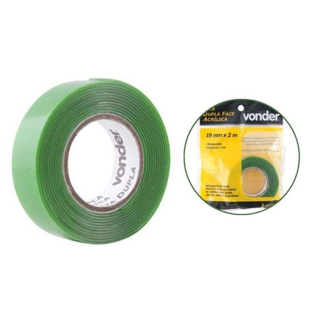 Fita Dupla Face Acrílica 19mmx2m Vonder