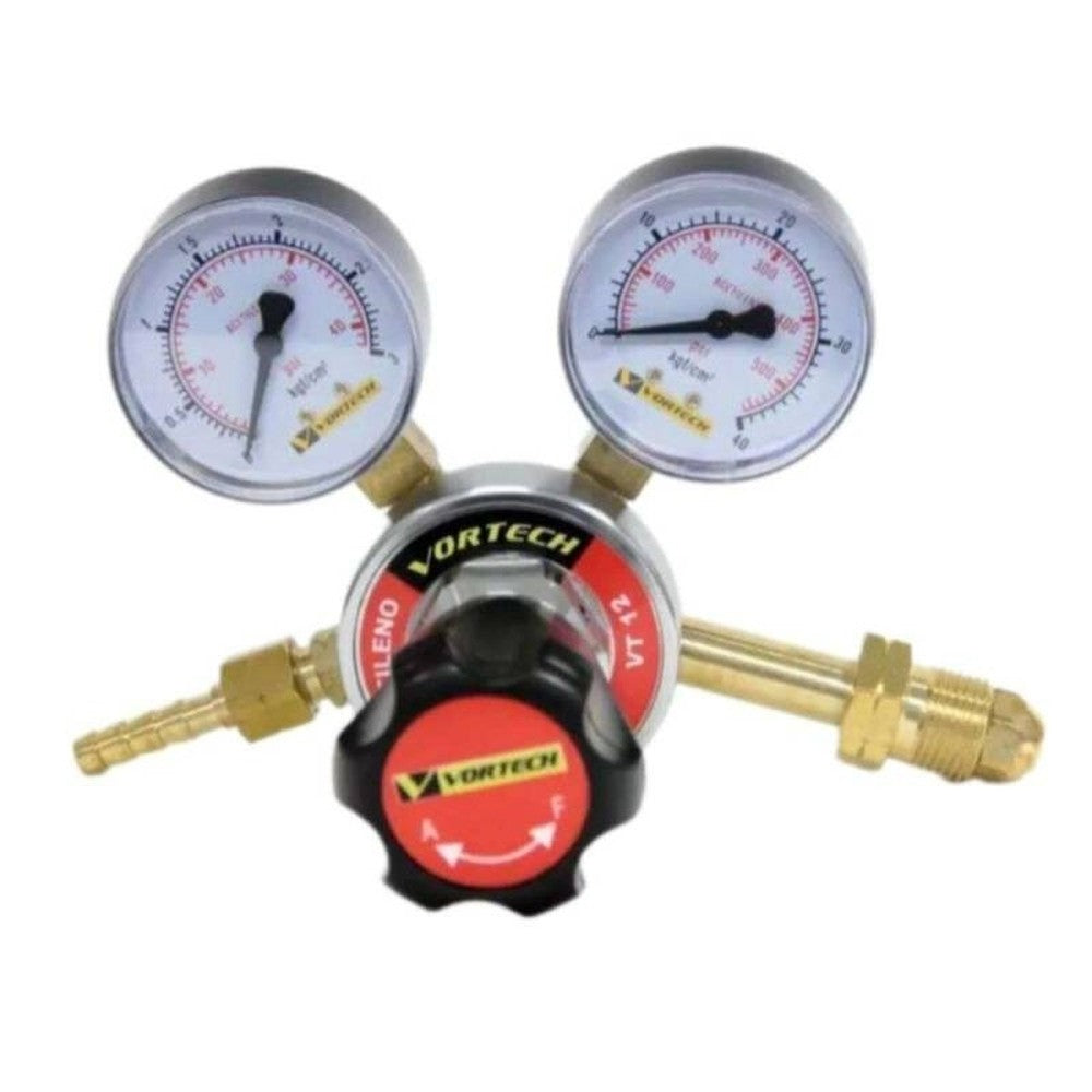 Regulador de Pressão VT-12 Acetileno Vortech