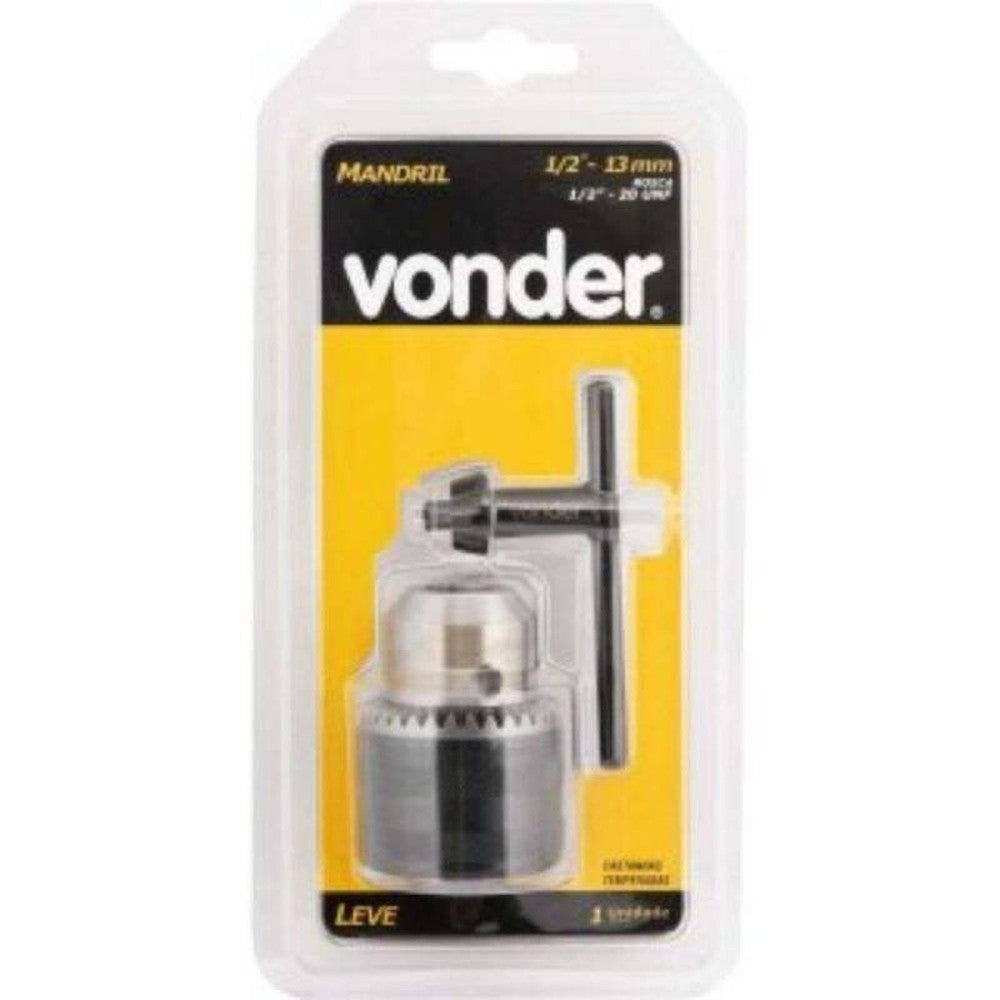 Mandril Leve Com Chave 15 à 13mm - 20 Fios Encaixe 12" Vond