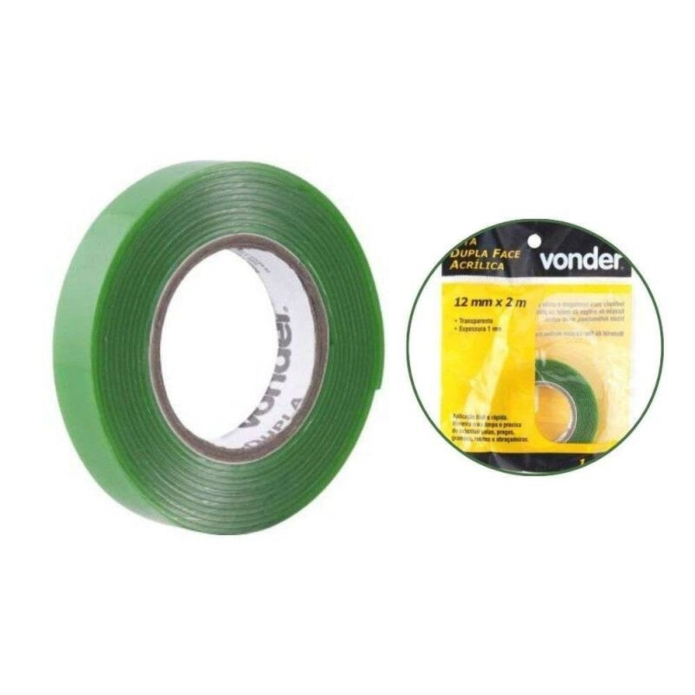 Fita Dupla Face Acrílica 12mmx2m Vonder