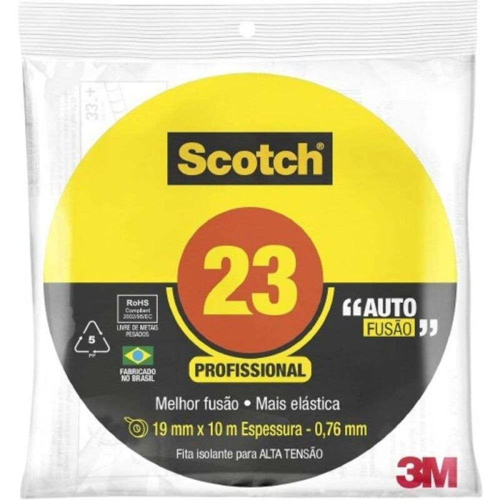 Fita Isolante Profissional 23 Autofusão 19mmX10m 3M