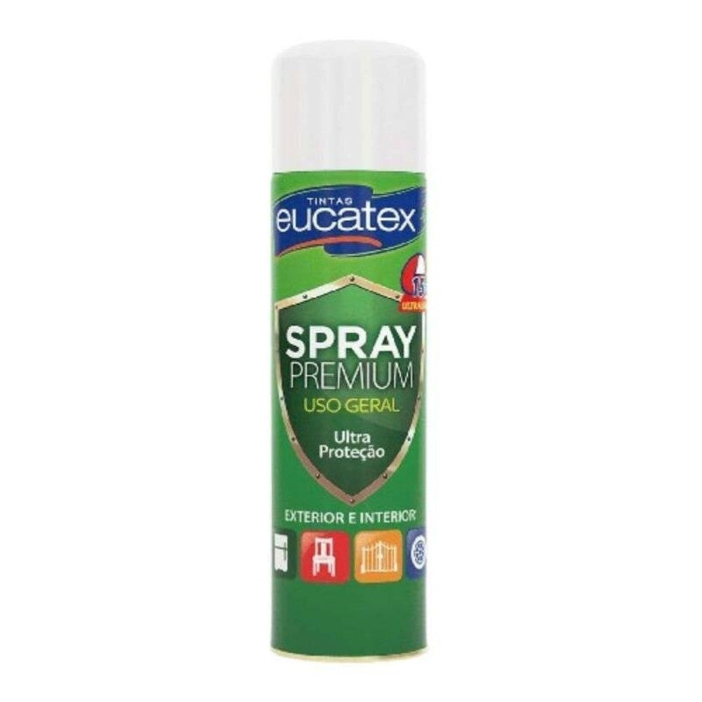 Spray Multiuso Premium Fosco Eucatex 400ml Branco Fosco