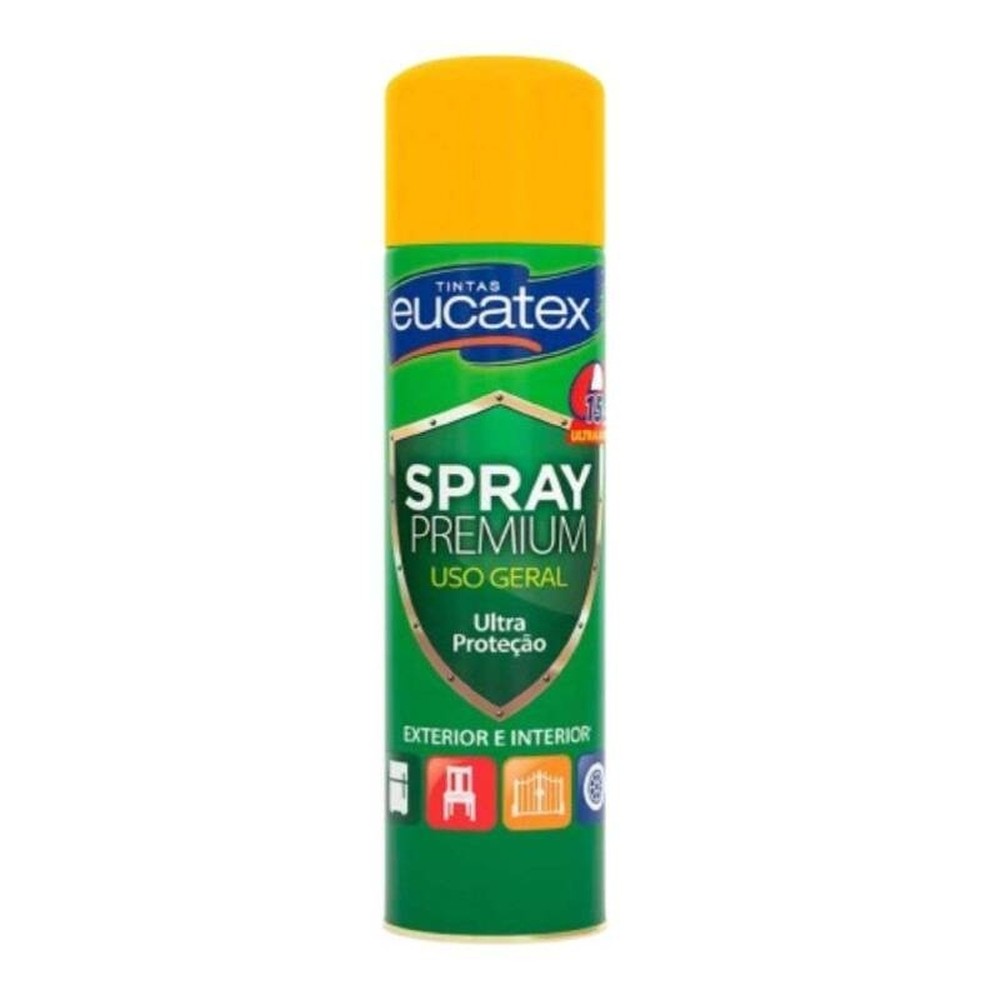 Spray Multiuso Premium Brilhante Eucatex 400ml Amarelo