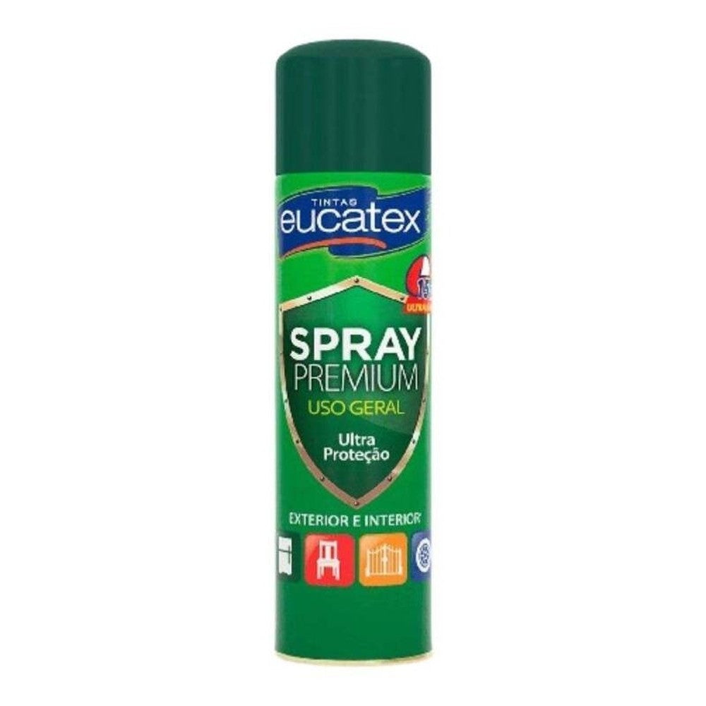 Spray Multiuso Premium Brilhante Eucatex 400ml Verde Escuro