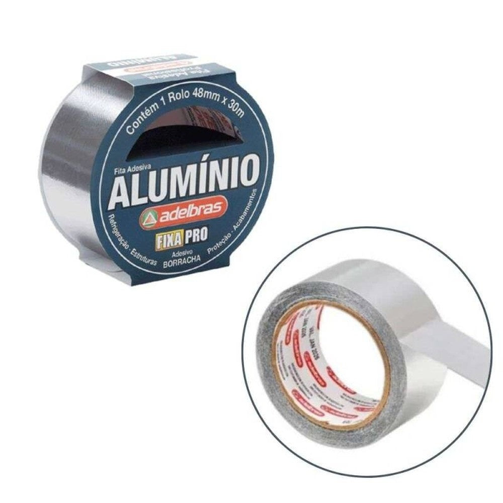 Fita de Aluminio 48mmx30m Adelbras