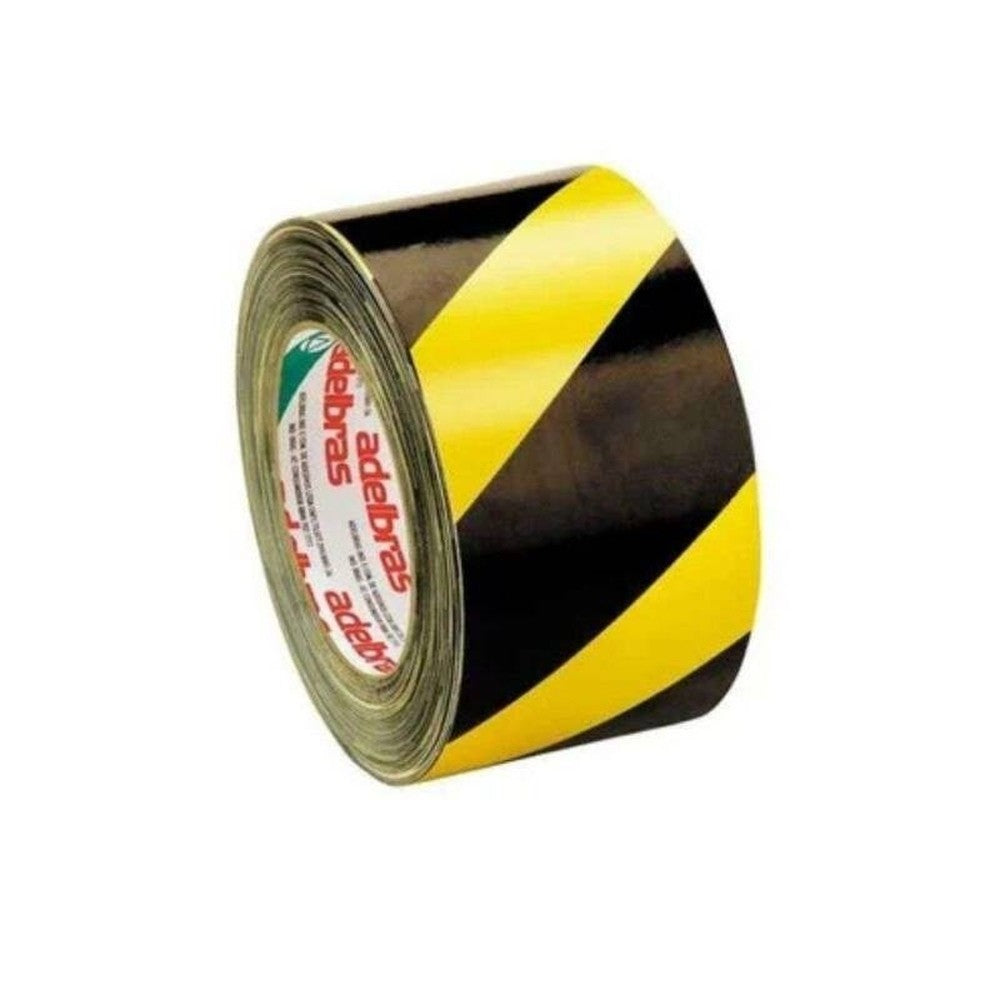 Fita Demarcação de Solo 48mmx14m AmarelaPreta Adelbras