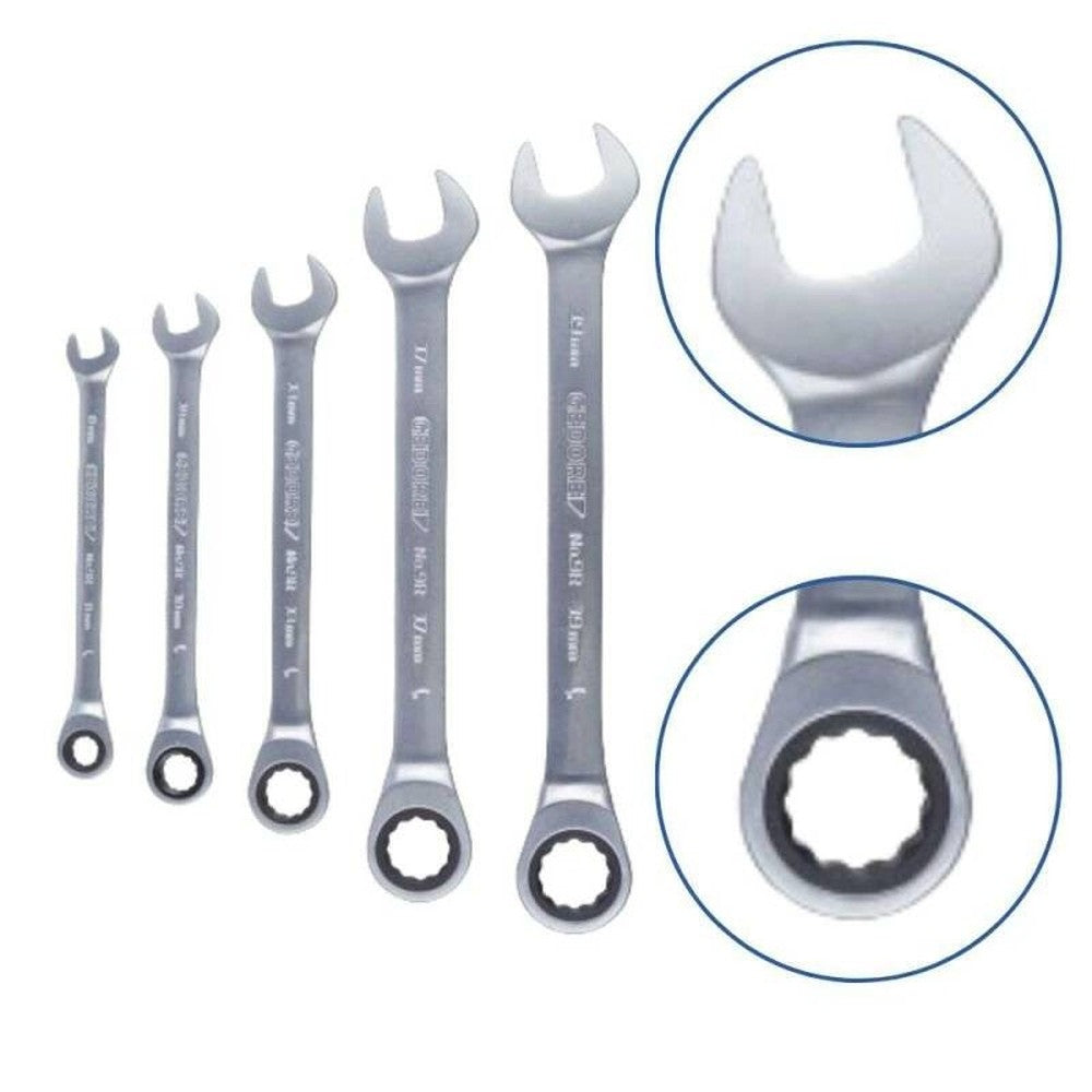 Jogo Chave Combinada Catraca 8 à 19mm 5 Peças Gedore